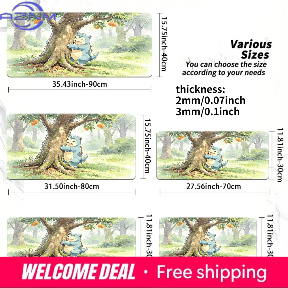 Snorlax Hugging Tree in Rainy Forest Gaming Mouse Pad with Non-Slip Rubber Base
Snorlax Hugging Tree in Rainy Forest Gaming Mouse Pad with Non-Slip Rubber Base
