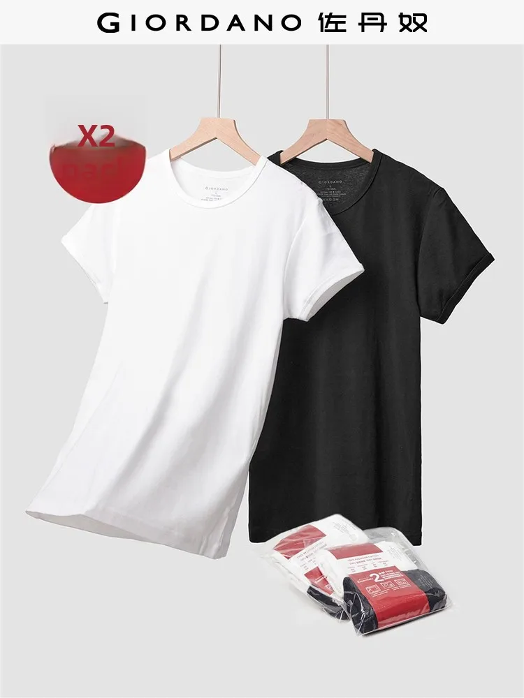 Giordano Men's Cotton T-irt Pure Color ort Sve round Ne Base irt Two Pieces Set Comfortable Soft Summer Top
Giordano Men's Cotton T-irt Pure Color ort Sve round Ne Base irt Two Pieces Set Comfortable Soft Summer Top