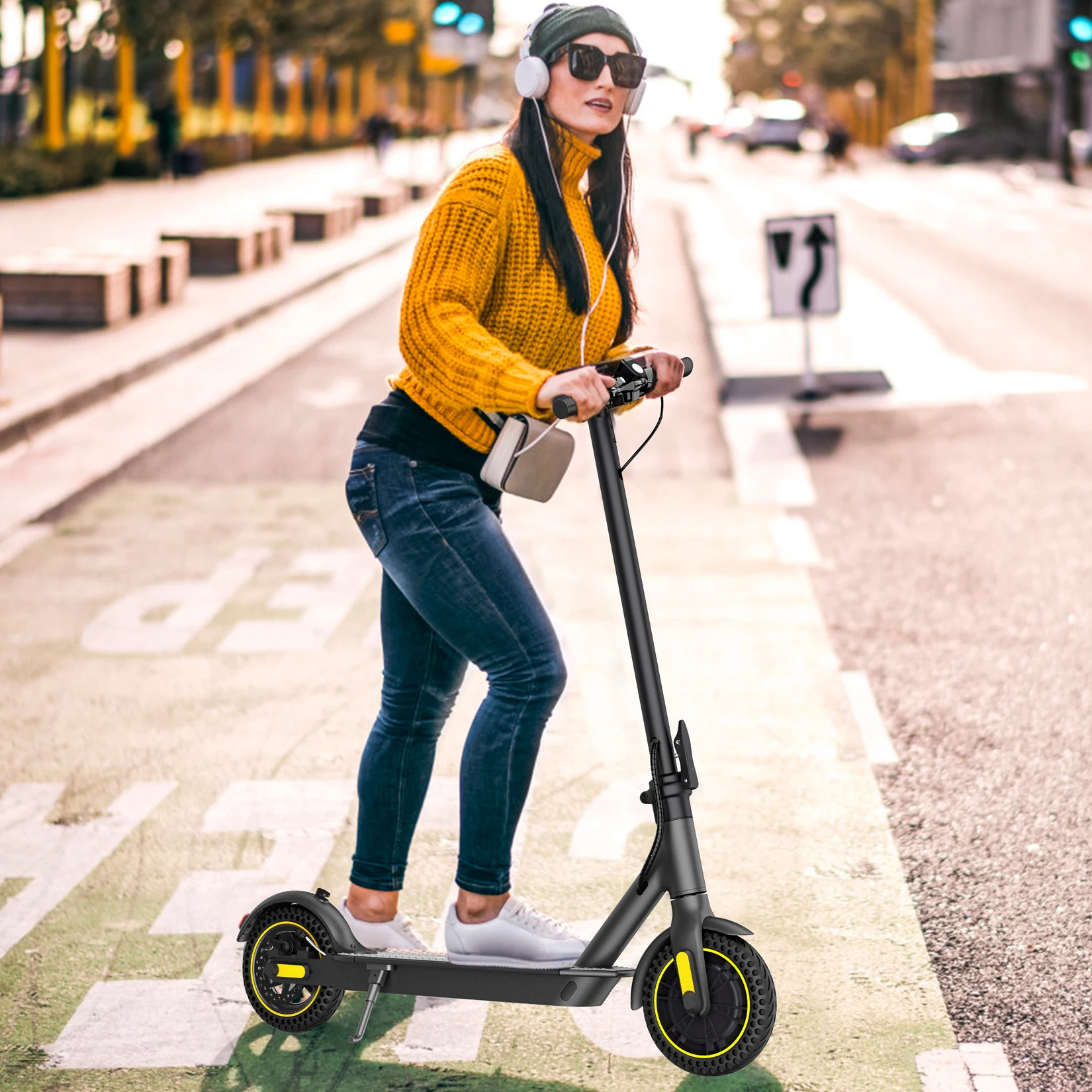 350W Electric Scooter US Stock 36V 10.4Ah Max Speed 30Km/h APP Smart Adult Scooter 10Inch Foldable Electric Scooter Random color
350W Electric Scooter US Stock 36V 10.4Ah Max Speed 30Km/h APP Smart Adult Scooter 10Inch Foldable Electric Scooter Random color