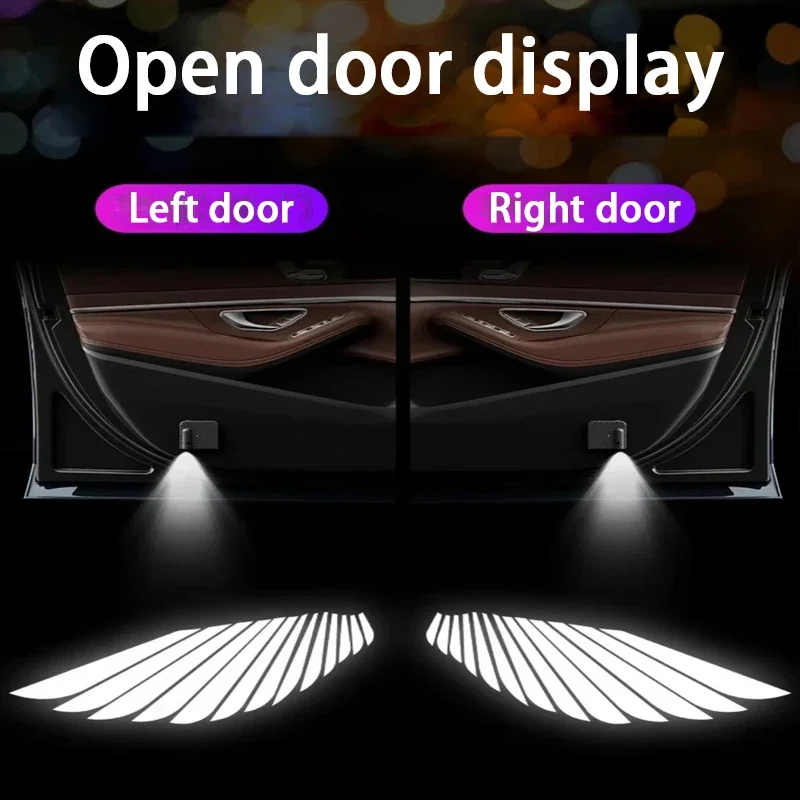 Angel Wings with No Punching, Car mounted Object Projection, Door Opening Sensor, Car Atmosphere Light Modification
Angel Wings with No Punching, Car mounted Object Projection, Door Opening Sensor, Car Atmosphere Light Modification
