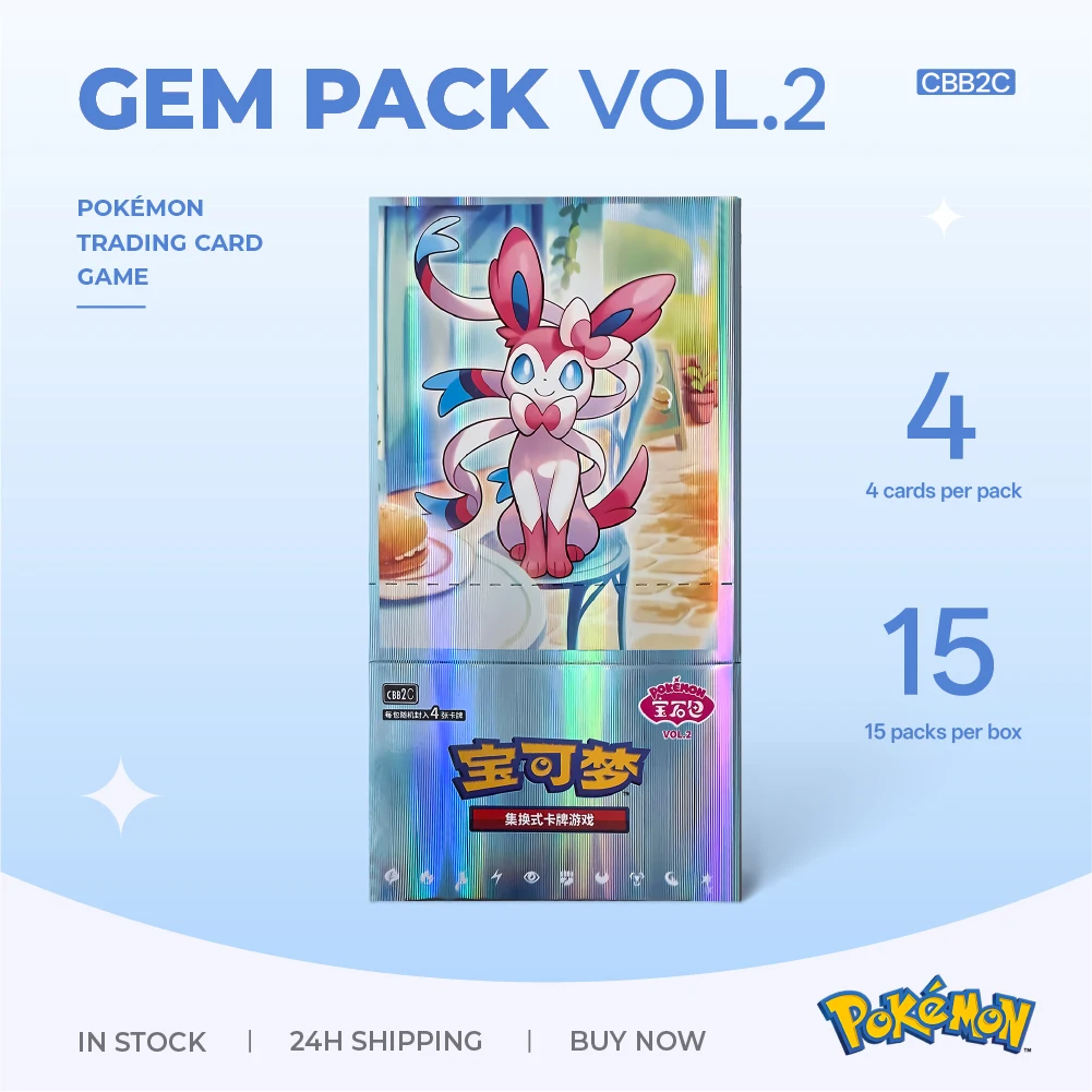 In‑Stock 100% Original Pokemon PTCG Booster Box Scarlet & Violet Gem Pack Vol.2 Vol.1 Vol.3 Vol.4 Vol.5 151 Collection Kids Gift
In‑Stock 100% Original Pokemon PTCG Booster Box Scarlet & Violet Gem Pack Vol.2 Vol.1 Vol.3 Vol.4 Vol.5 151 Collection Kids Gift