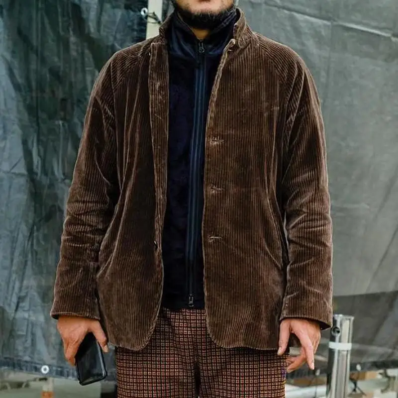 Fashionable Men's 2024 Autumn and Winter Vintage Solid Color Warm Top Men's Casual Loose Cardigan Single Breasted Men's Jacket
Fashionable Men's 2024 Autumn and Winter Vintage Solid Color Warm Top Men's Casual Loose Cardigan Single Breasted Men's Jacket