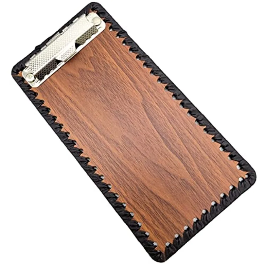 Leather Coated Clipboard - Bill Credit Card Receipts Memo Holder Pad - for Restaurants, Stores, Office 4" x 8
Leather Coated Clipboard - Bill Credit Card Receipts Memo Holder Pad - for Restaurants, Stores, Office 4" x 8