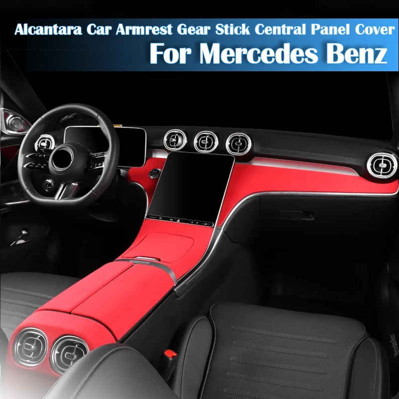 Alcantara Car Armrest Gear Stick Central Panel Cover For Mercedes Benz C-Class C200L C260L C300L Interior Part
Alcantara Car Armrest Gear Stick Central Panel Cover For Mercedes Benz C-Class C200L C260L C300L Interior Part