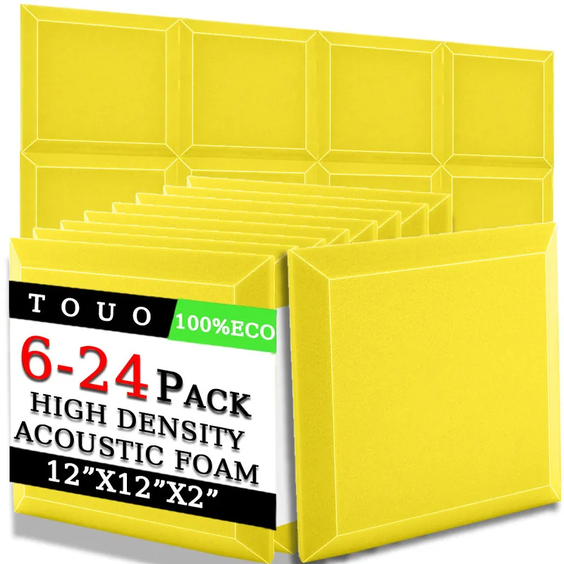 TOUO Acoustic Foam 6/12/24 Pcs High-Density Soundproof Wall Panels Sound Absorbing Soundproof Treatment Room Acoustic Treatment
TOUO Acoustic Foam 6/12/24 Pcs High-Density Soundproof Wall Panels Sound Absorbing Soundproof Treatment Room Acoustic Treatment