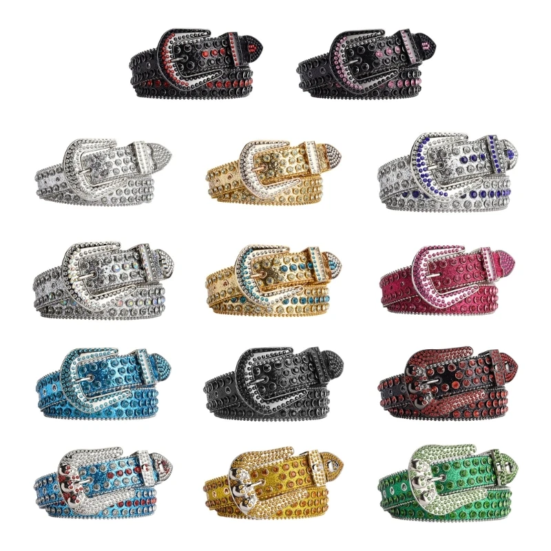 Casual Belts Adult Temperament Full Diamond Waist Belts Western Cowgirl Cowboy Fashion Belt for Jeans Skirt
Casual Belts Adult Temperament Full Diamond Waist Belts Western Cowgirl Cowboy Fashion Belt for Jeans Skirt