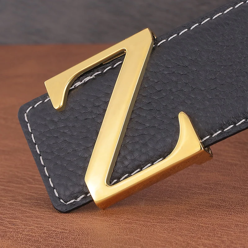 High grade Copper big letter Z buckle 3.8cm wide full grain leather young men formal cintos masculinos K128
High grade Copper big letter Z buckle 3.8cm wide full grain leather young men formal cintos masculinos K128