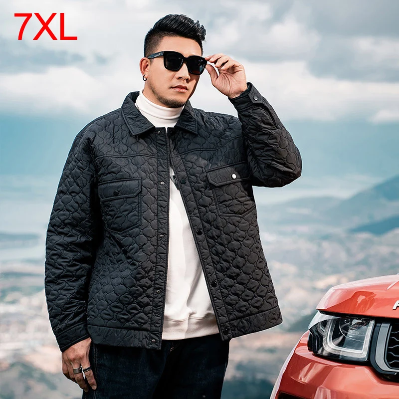 Men's Autumn Winter Large size Fashion Brand Wear Plus size Large Personality Thin Cotton Jacket Coat 130kg 7xl men clothing
Men's Autumn Winter Large size Fashion Brand Wear Plus size Large Personality Thin Cotton Jacket Coat 130kg 7xl men clothing