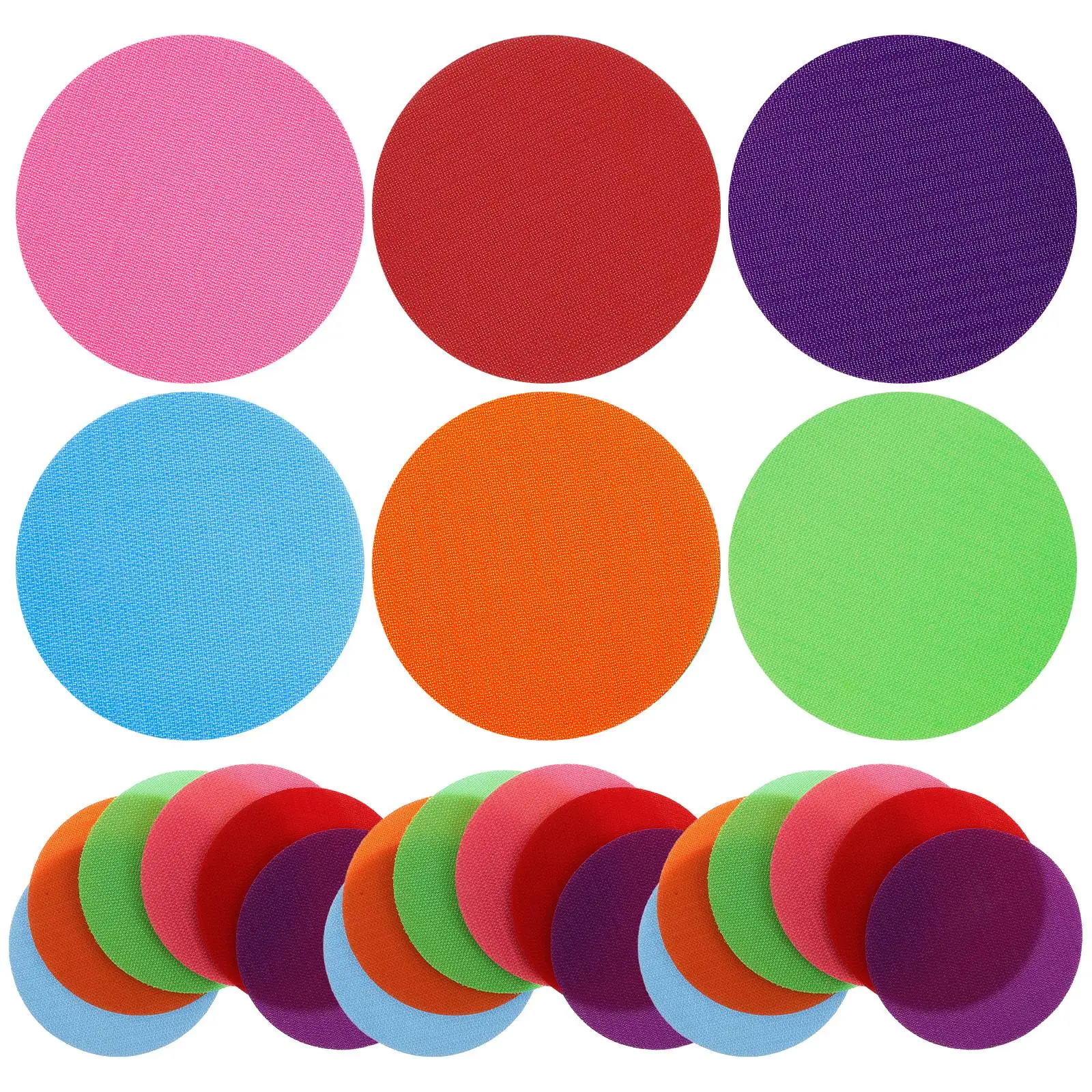 24 Pcs Colorful Carpet Flat Soccer Cones Bulk Spots for Classroom Child Area Rugs
24 Pcs Colorful Carpet Flat Soccer Cones Bulk Spots for Classroom Child Area Rugs