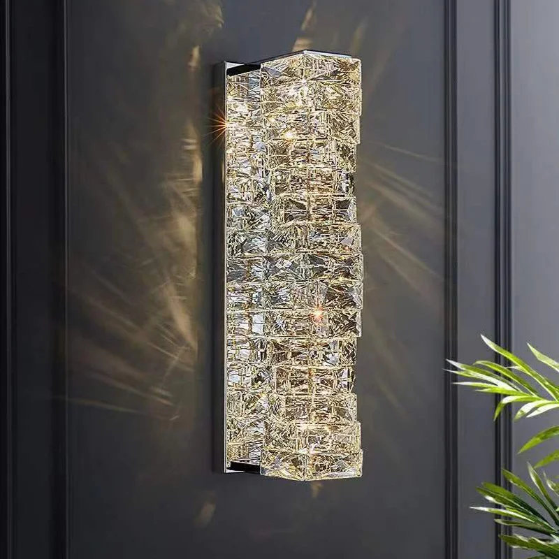 Modern Led Crystal Wall Sconce Light Luxury Lustre for Living Room Bedroom Bedside Lamp Home Decoration Indoor Silver Lighting
Modern Led Crystal Wall Sconce Light Luxury Lustre for Living Room Bedroom Bedside Lamp Home Decoration Indoor Silver Lighting
