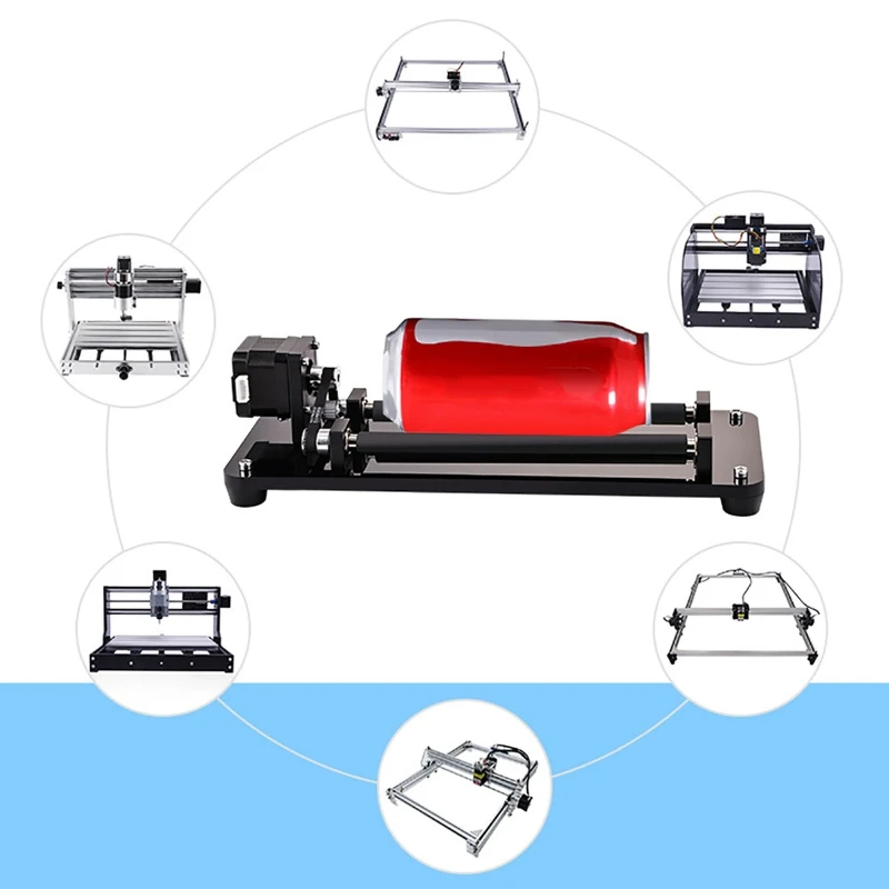 Laser Engraving Machine Y-axis Rotary Roller Engraving Module for Engraving Cylindrical Objects Cans 360° Rotating Roller
Laser Engraving Machine Y-axis Rotary Roller Engraving Module for Engraving Cylindrical Objects Cans 360° Rotating Roller