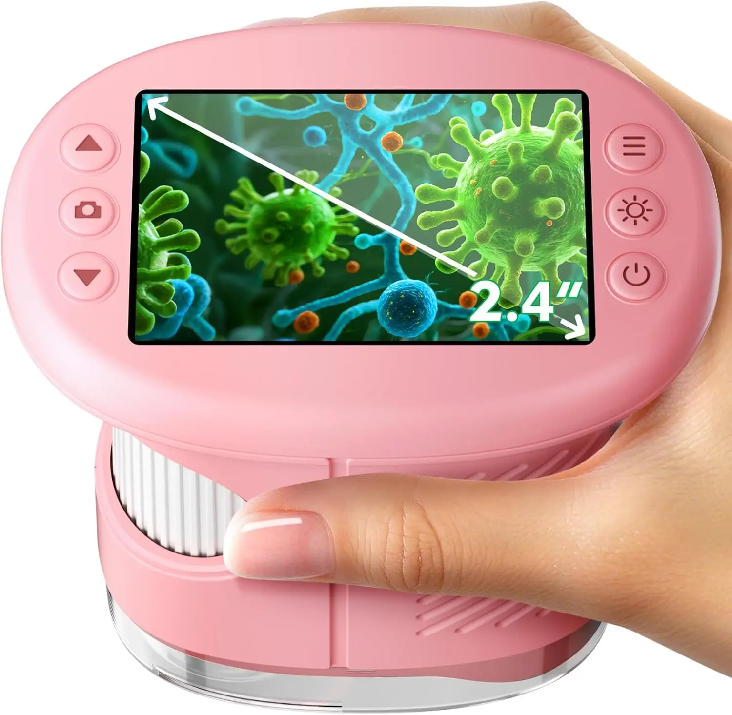 Детский ручной микроскоп с экраном 4K, увеличением 1000X, в комплект входят предметных стекол и аксессуары для детей от 3 до 12 лет, развивающая игрушка в подарок
Детский ручной микроскоп с экраном 4K, увеличением 1000X, в комплект входят предметных стекол и аксессуары для детей от 3 до 12 лет, развивающая игрушка в подарок