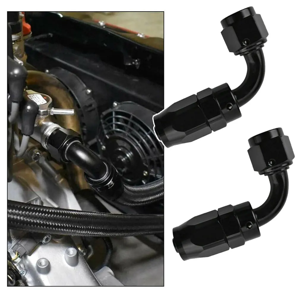2Pcs 6AN Car Swivel Oil/Fuel/Air/Gas Line Hose End Fitting Elbow 90 Degree Aluminum Plastic Junction Sealed Pipe Connector
2Pcs 6AN Car Swivel Oil/Fuel/Air/Gas Line Hose End Fitting Elbow 90 Degree Aluminum Plastic Junction Sealed Pipe Connector