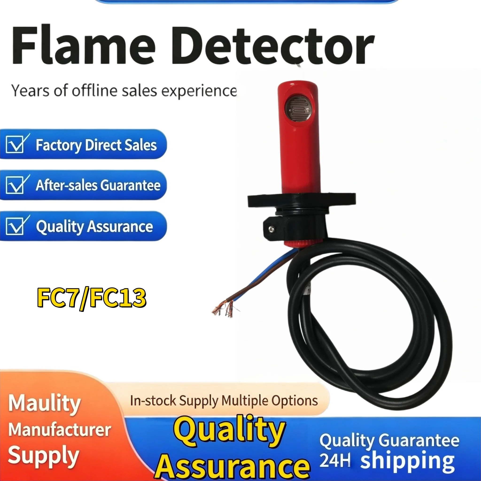 Industrial Combustion Burner FC7 Flame Photocell FC13 Phototube Flame Detection Sensor Boiler Replacement Parts 24h Fast Shippin
Industrial Combustion Burner FC7 Flame Photocell FC13 Phototube Flame Detection Sensor Boiler Replacement Parts 24h Fast Shippin