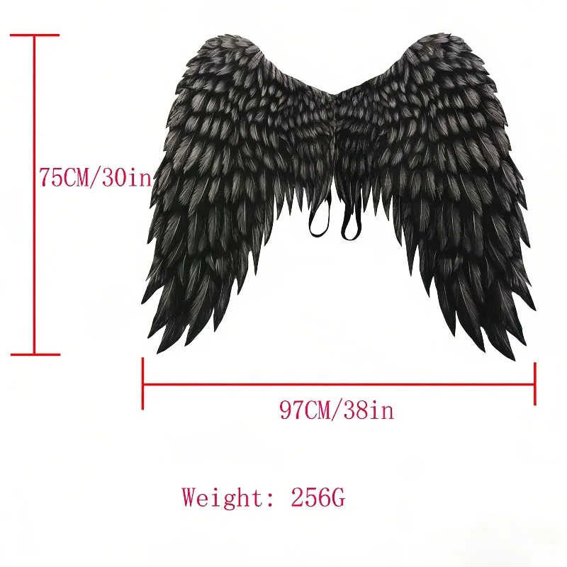 Foldable Devil Angel Wings Non Woven Fabric Halloween Cosplay Party Prop Black White Printed
Foldable Devil Angel Wings Non Woven Fabric Halloween Cosplay Party Prop Black White Printed
