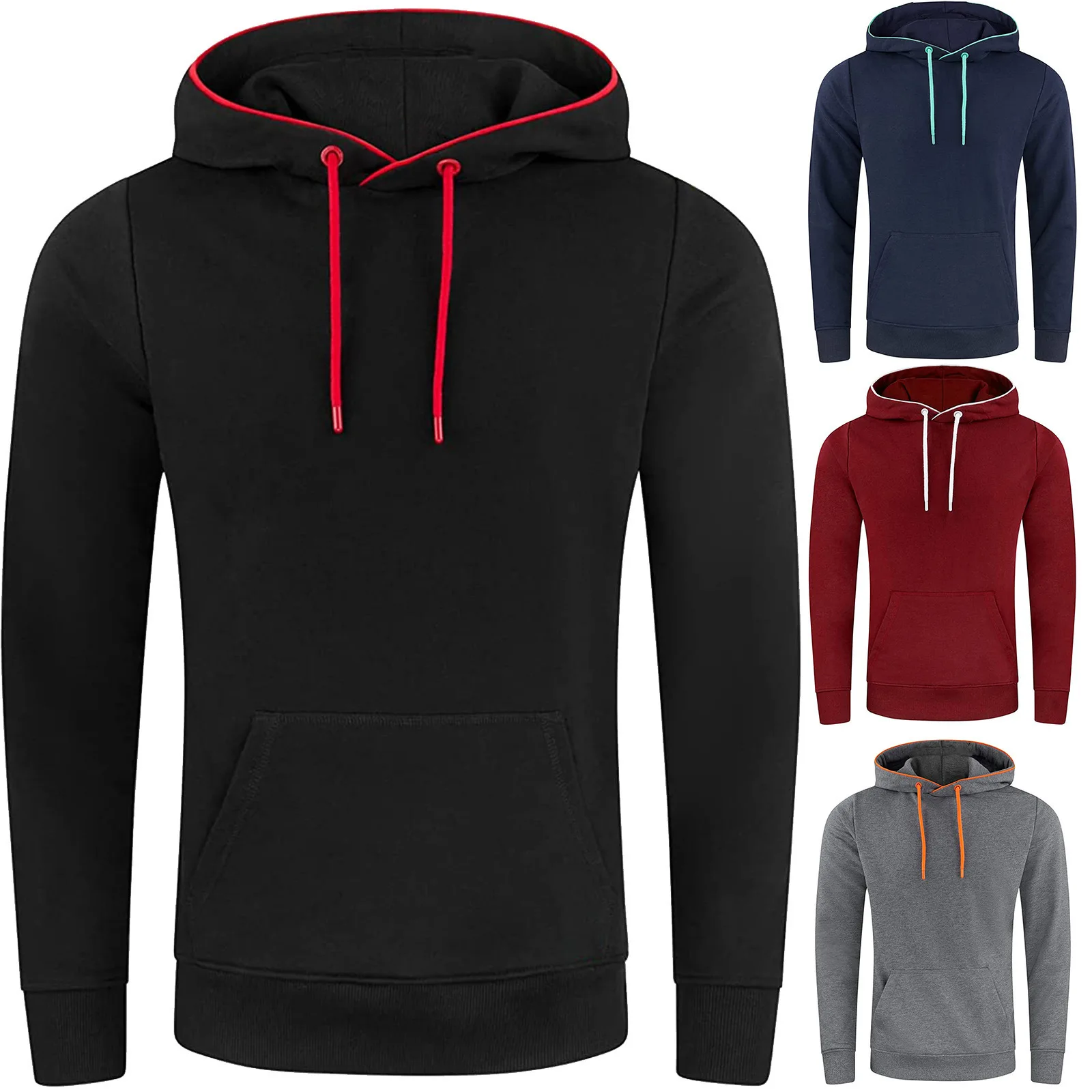 Warm Hoodies Sweatshirts Men Spring Autumn Solid Casual Tracksuit Streetwear Hooded Pullover Sportswear Man's Clothing MY615
Warm Hoodies Sweatshirts Men Spring Autumn Solid Casual Tracksuit Streetwear Hooded Pullover Sportswear Man's Clothing MY615