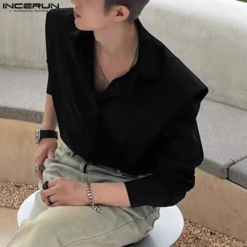 INCERUN Men Shirts Tops 2026 Lapel Collar Solid Color Long Sleeve Button Stylish Male Clothing Streetwear Fashion Casual Shirts
INCERUN Men Shirts Tops 2026 Lapel Collar Solid Color Long Sleeve Button Stylish Male Clothing Streetwear Fashion Casual Shirts