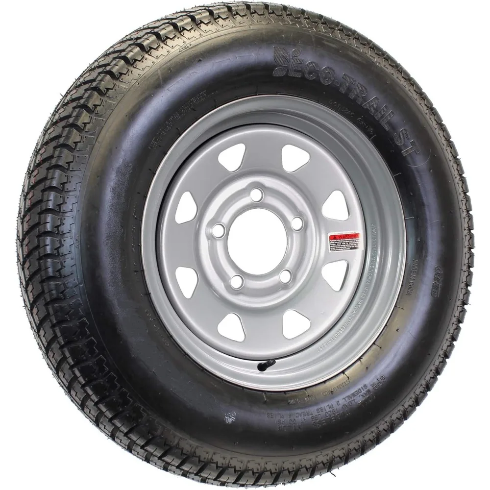 eCustomrim Mounted Trailer Tire On Rim ST215/75D14 Load Range C 14X5.5 5-4.5 Silver Spoke Wheel - 2 Year Warranty w/Free Roadsid
eCustomrim Mounted Trailer Tire On Rim ST215/75D14 Load Range C 14X5.5 5-4.5 Silver Spoke Wheel - 2 Year Warranty w/Free Roadsid