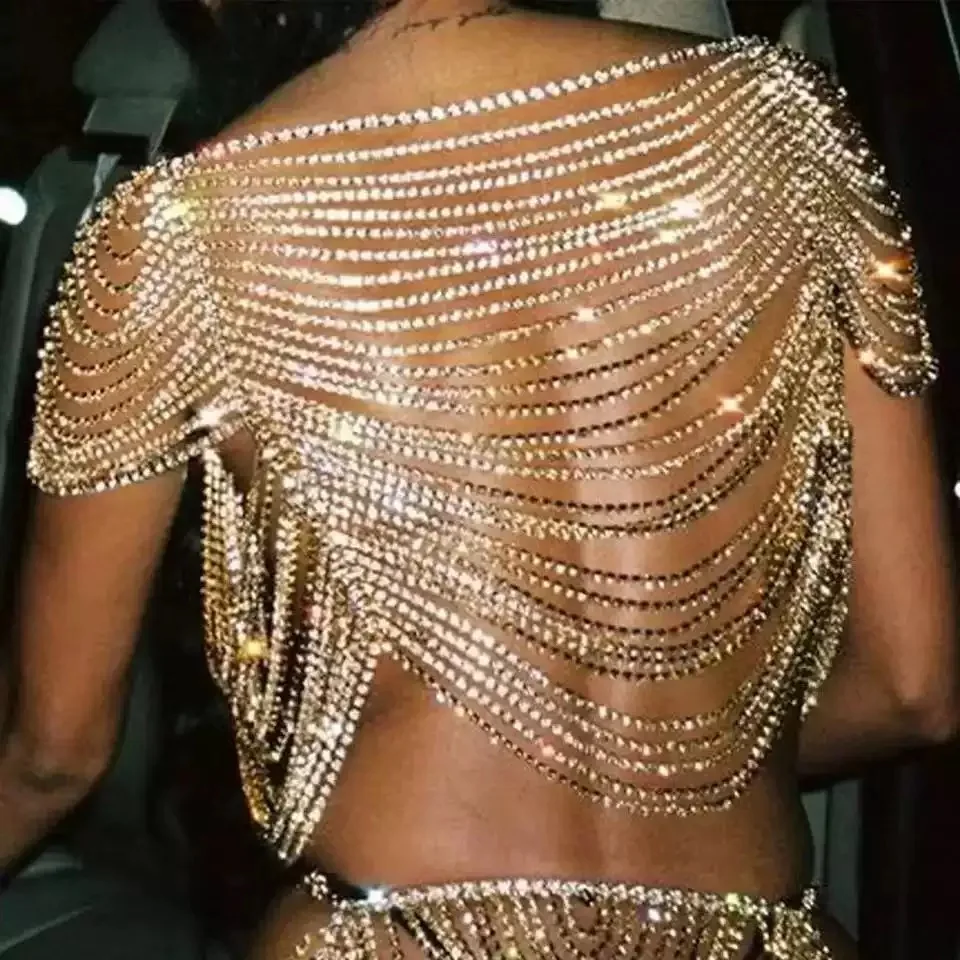 Bohemian-Style Multi-Layer Rhinestone Body Chain A Chic & Sexy Body Accessory for Banquets and a Perfect Gift for Beach Parties
Bohemian-Style Multi-Layer Rhinestone Body Chain A Chic & Sexy Body Accessory for Banquets and a Perfect Gift for Beach Parties