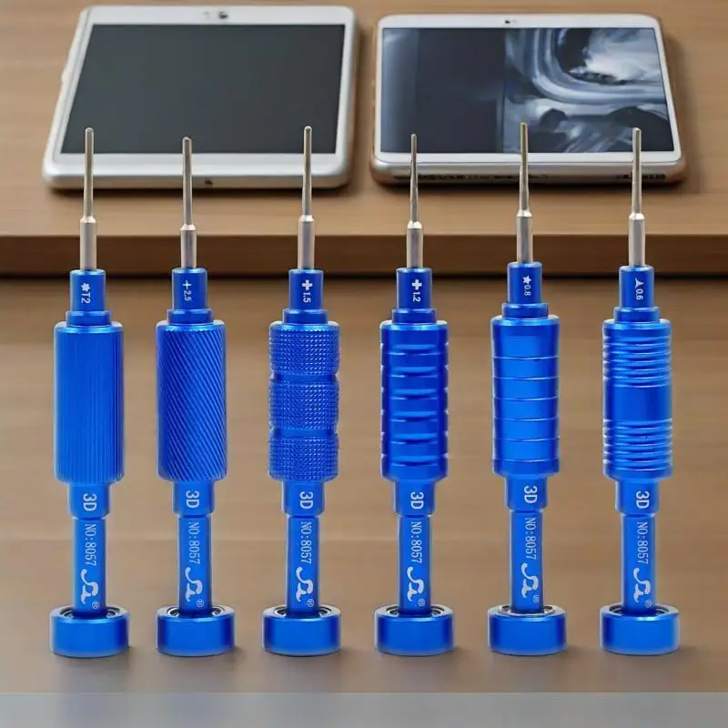 Mini Screwdriver Set 6 in 1 Precision Repair Tool Kit with Torx Phillips Slotted Magnetic Drill Bits 0.6/0.8/1.2/1.5/2.5/T2
Mini Screwdriver Set 6 in 1 Precision Repair Tool Kit with Torx Phillips Slotted Magnetic Drill Bits 0.6/0.8/1.2/1.5/2.5/T2