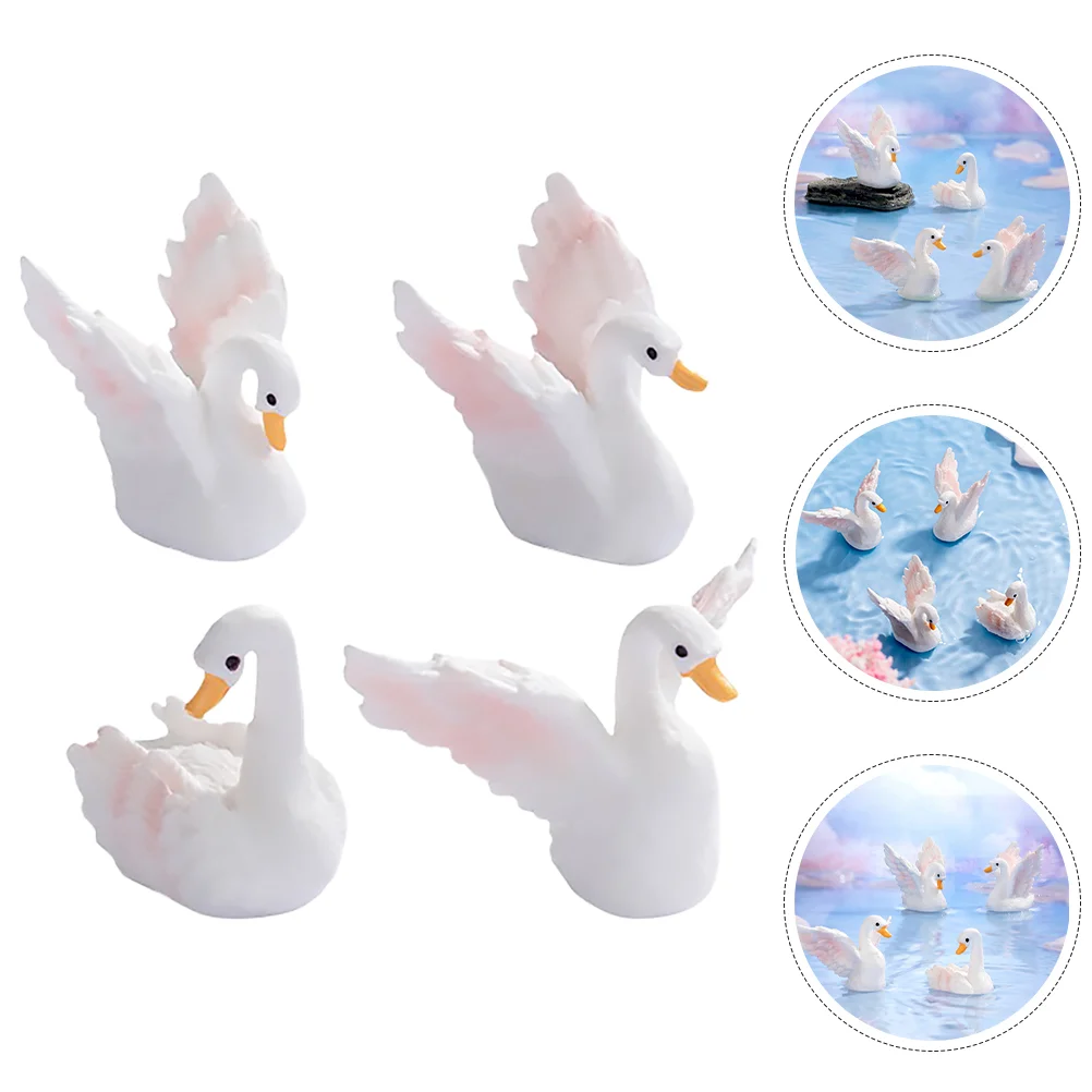 8 Pcs Micro Landscape Swan Statue Desk Goose Cartoon White Resin Fairy Garden Animals
8 Pcs Micro Landscape Swan Statue Desk Goose Cartoon White Resin Fairy Garden Animals