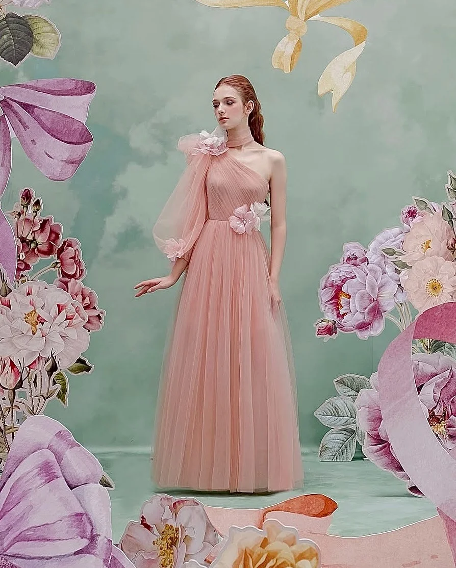 Customized Temperament Organza One Shoulder Crystal Flowers Evening Dresses Delicate Long Sleeves Prom Dress Custom Made
Customized Temperament Organza One Shoulder Crystal Flowers Evening Dresses Delicate Long Sleeves Prom Dress Custom Made