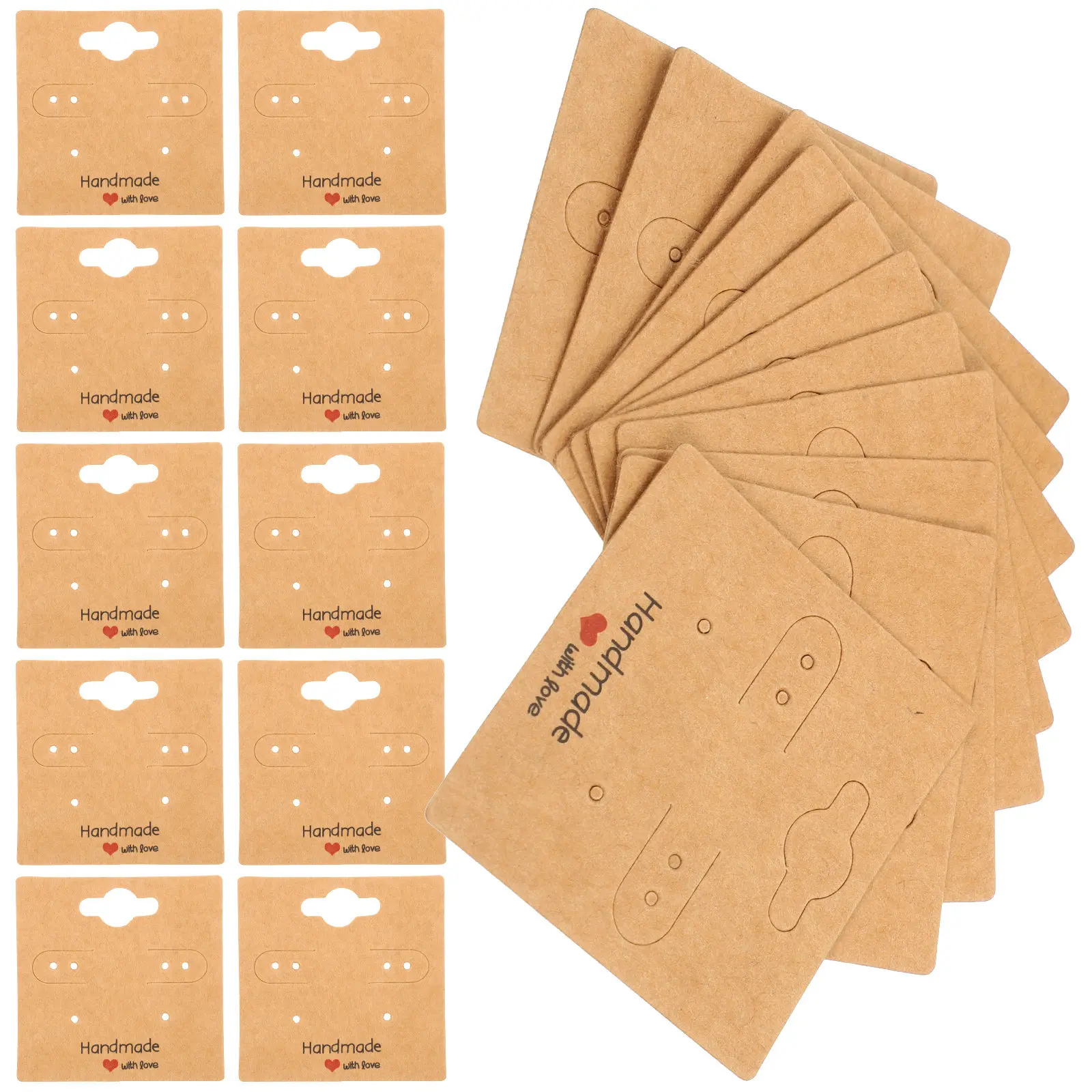 Wear-Resistant Kraft Paper Earring Cards Jewelry Display Cards for Ear Studs Hoop Earrings Necklaces Bracelets DIY
Wear-Resistant Kraft Paper Earring Cards Jewelry Display Cards for Ear Studs Hoop Earrings Necklaces Bracelets DIY