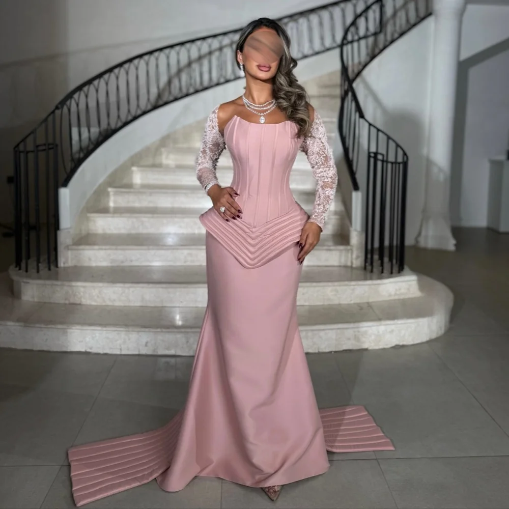 Customized Intricate Classic Jersey Lace Beading Mermaid Strapless Long Dresses Bespoke Occasion Dresses Modern Style Matching
Customized Intricate Classic Jersey Lace Beading Mermaid Strapless Long Dresses Bespoke Occasion Dresses Modern Style Matching