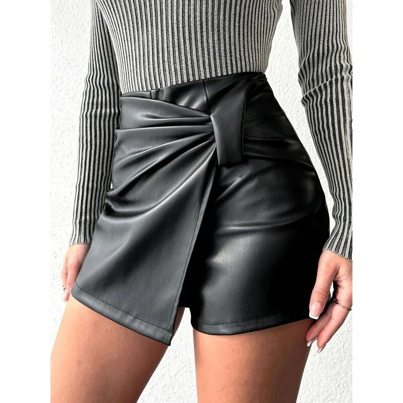 Women's PU Leather Pleated Pencil Skirt High Waist Skirt Bodycon Style Spring Summer Fashion Ladies' Clothing
Women's PU Leather Pleated Pencil Skirt High Waist Skirt Bodycon Style Spring Summer Fashion Ladies' Clothing