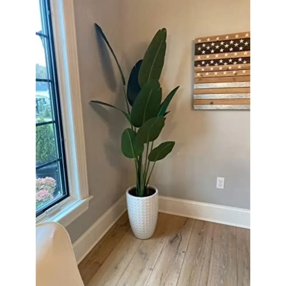 v One 5 Foot Artificial Silk Bird of Paradise Palm Tree Potted Plant
v One 5 Foot Artificial Silk Bird of Paradise Palm Tree Potted Plant