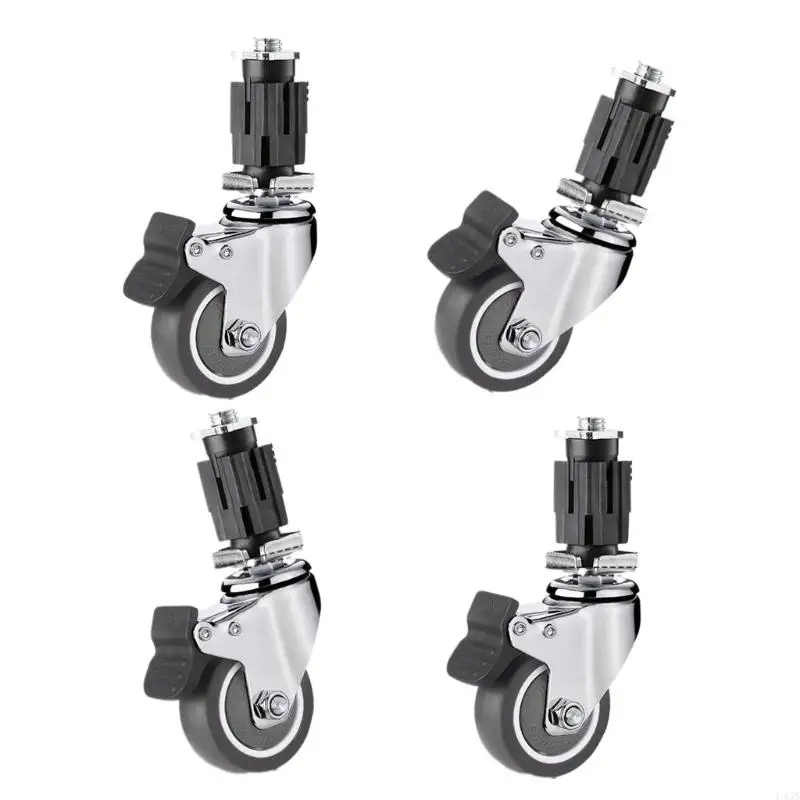 4Pcs Furniture Swivels Casters Rubber Wheel Furniture Square Tube Universals Wheel Quiet Brake Caster Enduring L43B
4Pcs Furniture Swivels Casters Rubber Wheel Furniture Square Tube Universals Wheel Quiet Brake Caster Enduring L43B