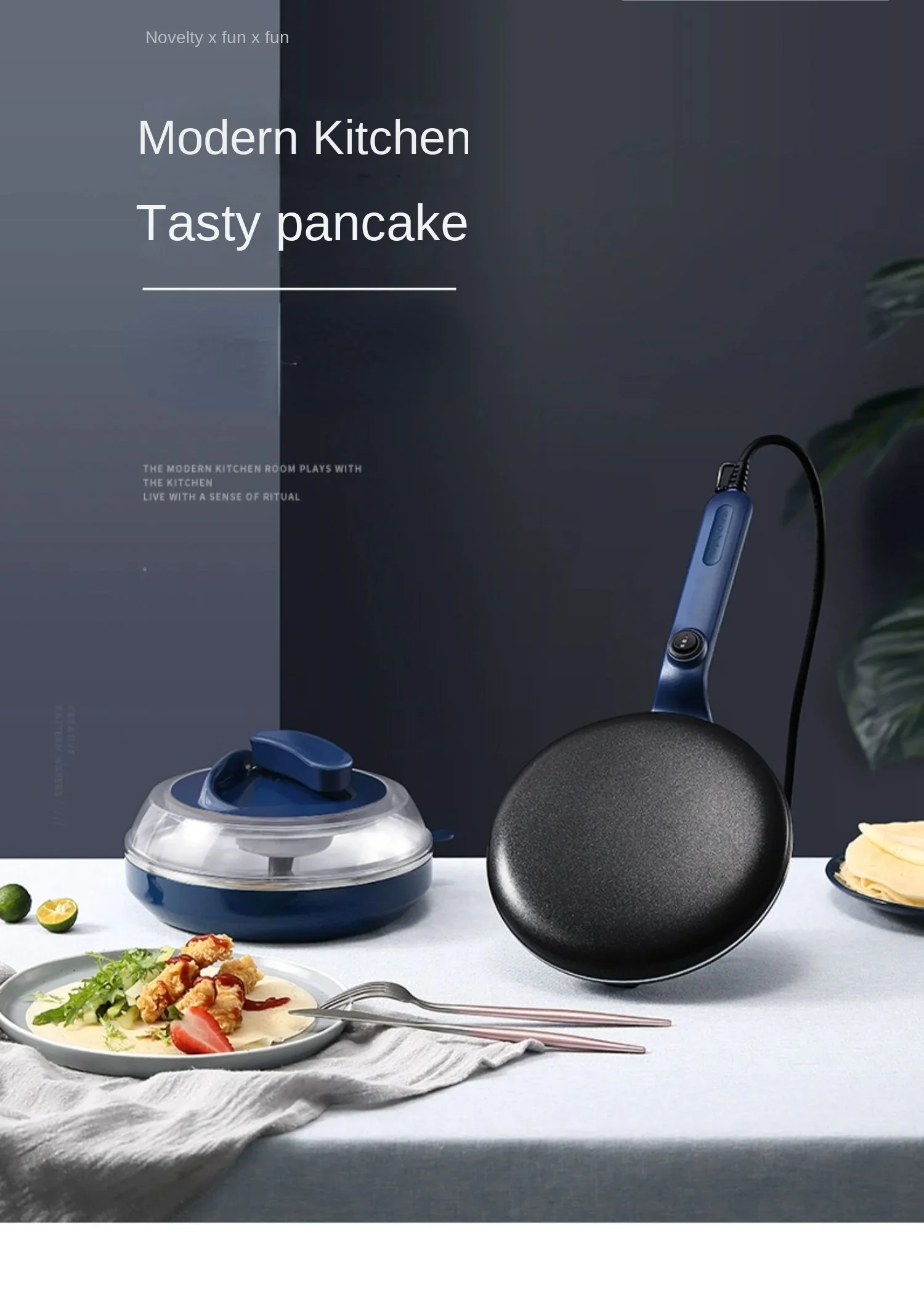 Household Pancake Pancake Machine Branded Spring Roll Puff Pastry Small Multi-Functional Light Food Breakfast Machine
Household Pancake Pancake Machine Branded Spring Roll Puff Pastry Small Multi-Functional Light Food Breakfast Machine