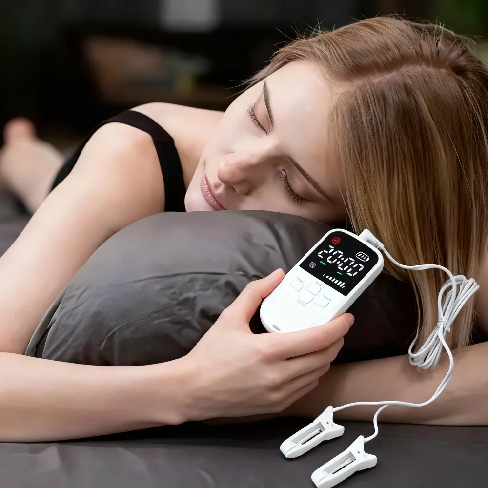 Vagus Nerve Stimulation Ear Clip for Sleep Aid, Anxiety Relief & Depression Treatment - CES Brain Stimulation Therapy Device
Vagus Nerve Stimulation Ear Clip for Sleep Aid, Anxiety Relief & Depression Treatment - CES Brain Stimulation Therapy Device