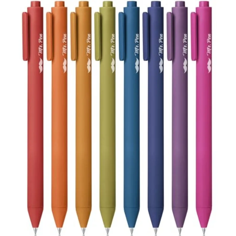 - Retractable Gel Pens, 8 Pack, Unique Vintage Color Ink Fine Point 0.7mm, Fast Dry, Smooth Writing, Cute Pens for Drawing, Wri
- Retractable Gel Pens, 8 Pack, Unique Vintage Color Ink Fine Point 0.7mm, Fast Dry, Smooth Writing, Cute Pens for Drawing, Wri