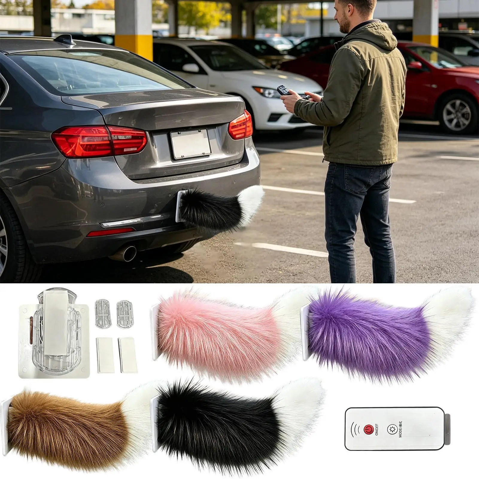 Remote Control Electric Wagging Fox Tail for Scooter Plush Faux Car Rear Decoration Moving Animal Tail Accessory
Remote Control Electric Wagging Fox Tail for Scooter Plush Faux Car Rear Decoration Moving Animal Tail Accessory
