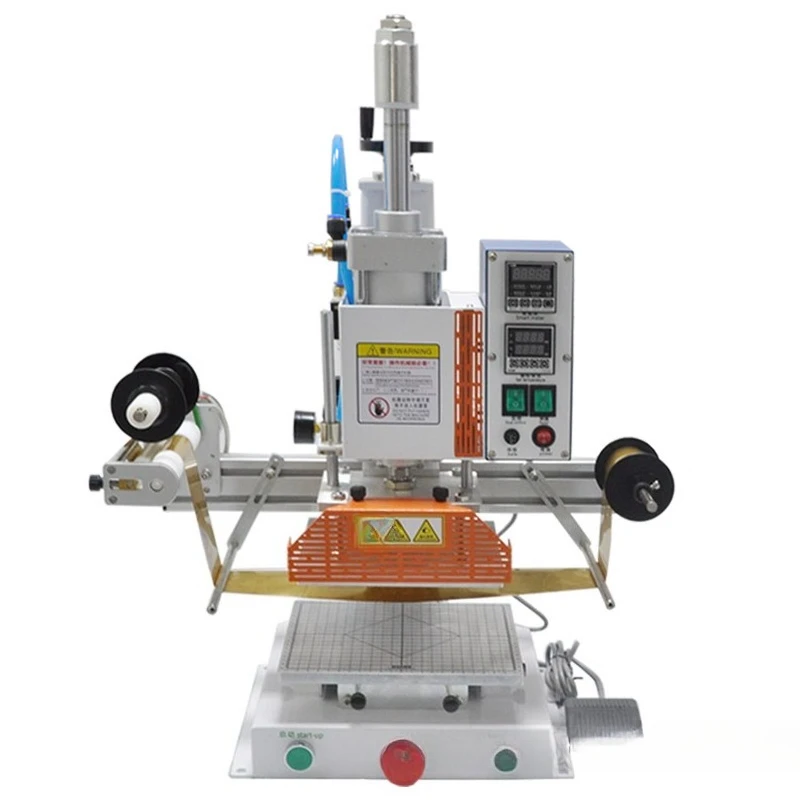 Branding automatic bronzing machine leather paper fabric heaven and earth mold relief indentation machine
Branding automatic bronzing machine leather paper fabric heaven and earth mold relief indentation machine