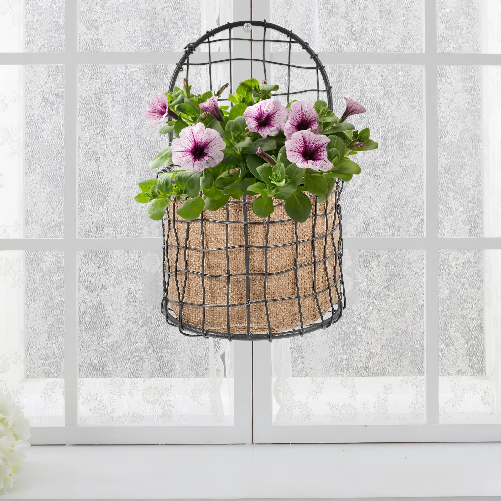 Wall Hanging Basket Flower for Decorations Flowers Holder Baskets Floral Water Proof
Wall Hanging Basket Flower for Decorations Flowers Holder Baskets Floral Water Proof