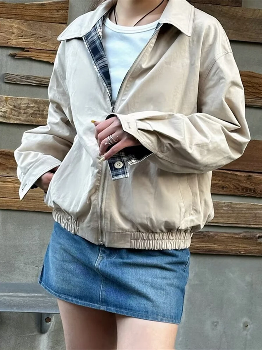 American Sle Cleanfit Double-sided Wear Plaid Workwear Jaet Men's Women's Spring Autumn New Design Sensation Jaet Trendy
American Sle Cleanfit Double-sided Wear Plaid Workwear Jaet Men's Women's Spring Autumn New Design Sensation Jaet Trendy