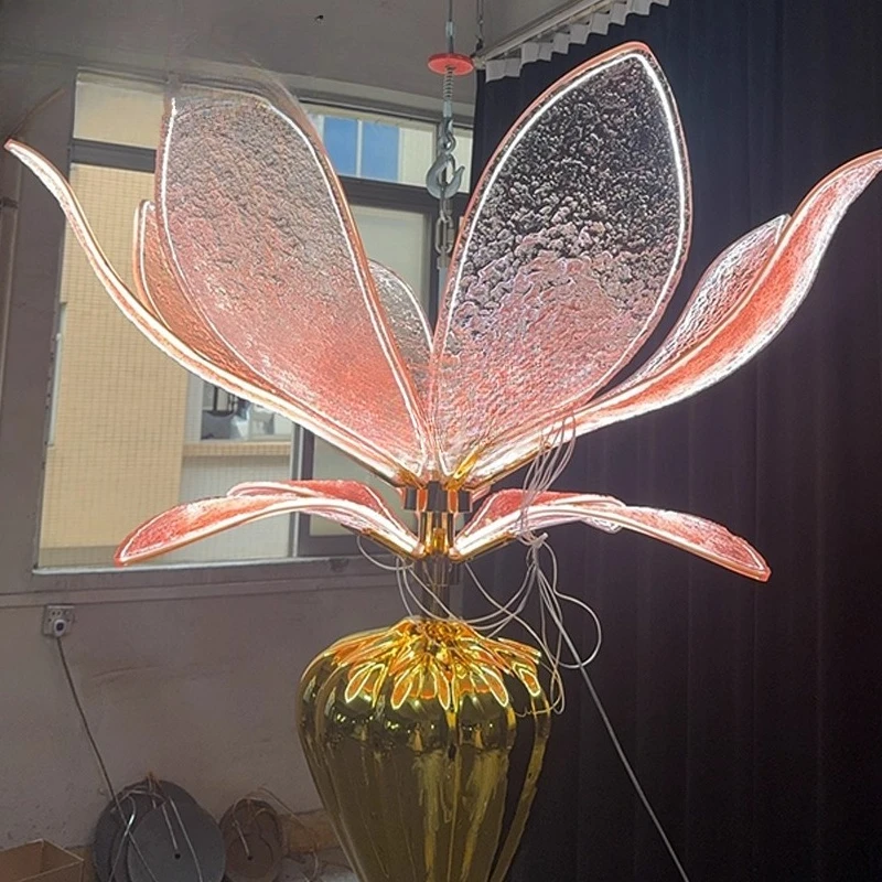 Large shopping mall chandelier atrium creative flower modeling lamp shopping plaza store art beauty Chen installation lamp
Large shopping mall chandelier atrium creative flower modeling lamp shopping plaza store art beauty Chen installation lamp