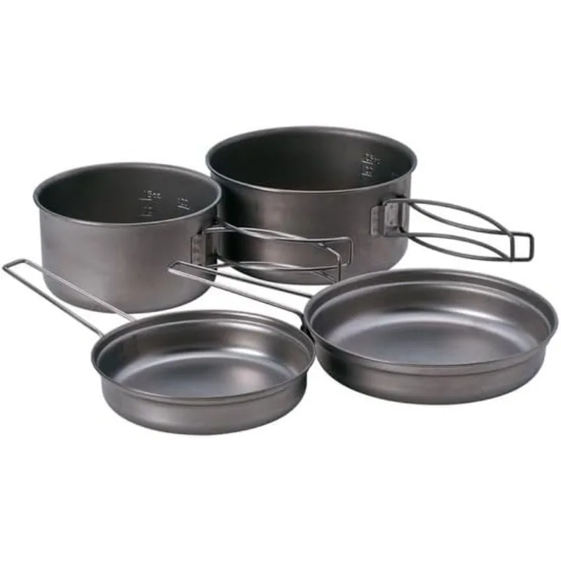Snow Peak Multi Compact Cook Set, Japanese Titanium, Ultralight and Compact for Camping and Backpacking, Made in Japan
Snow Peak Multi Compact Cook Set, Japanese Titanium, Ultralight and Compact for Camping and Backpacking, Made in Japan