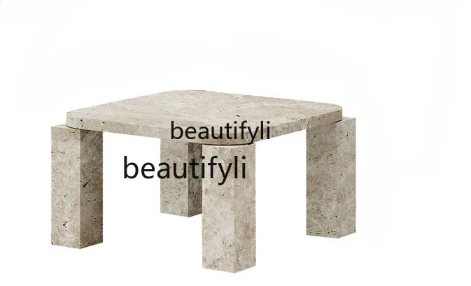 A15 Travertine coffee table simple modern sofa small tea table living room small apartment American marble small table
A15 Travertine coffee table simple modern sofa small tea table living room small apartment American marble small table