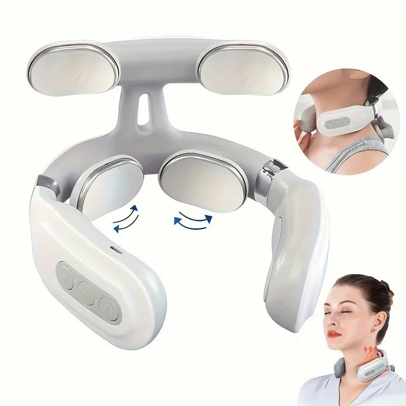 Portable Neck Massager for Neck Pain, Intelligent Portable Neck Massager with Heat Function, USB Charging Neck Relax Massager
Portable Neck Massager for Neck Pain, Intelligent Portable Neck Massager with Heat Function, USB Charging Neck Relax Massager