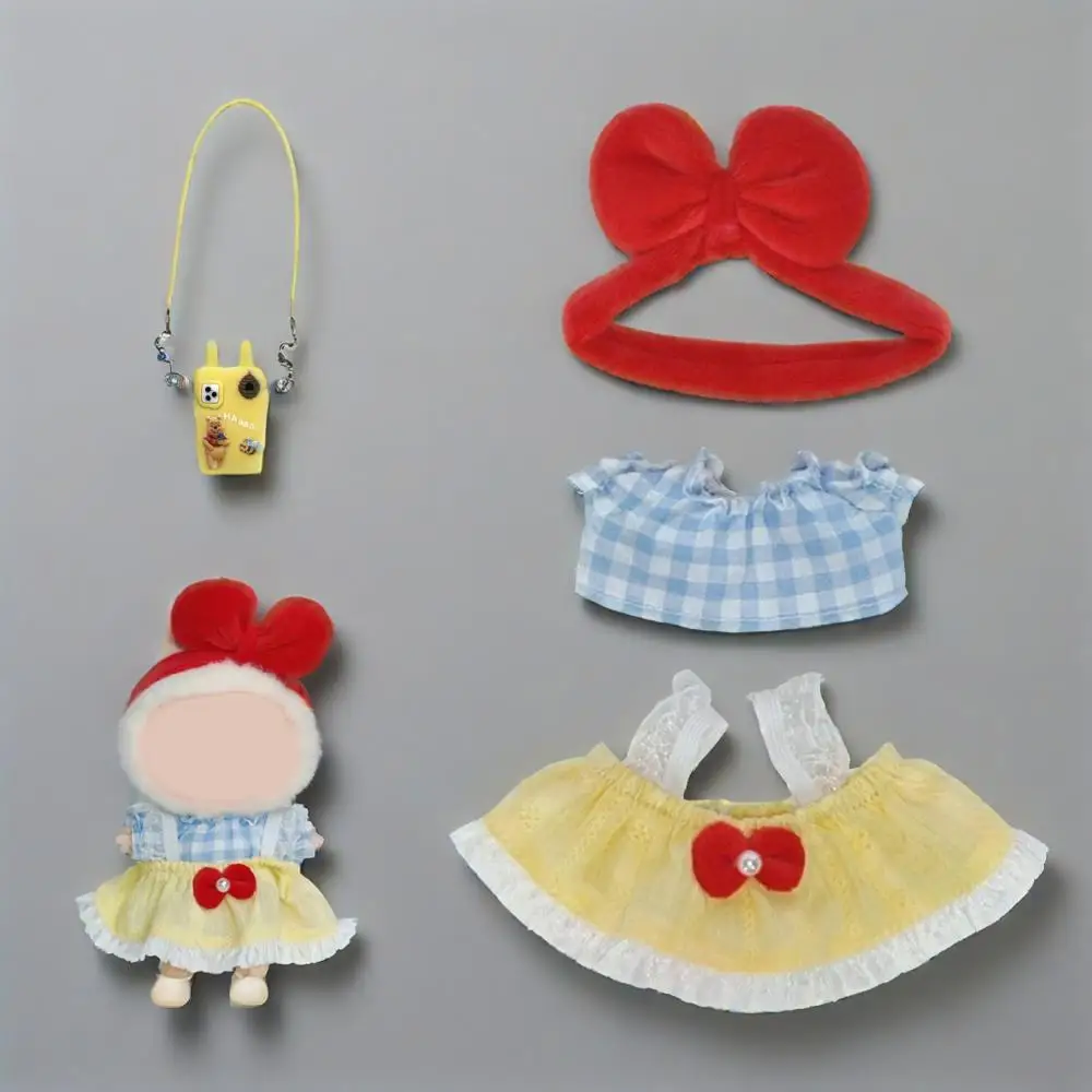 For Labubu pendant doll clothes bow lace strap skirt 15-17 cm labubu doll plush toy doll dress up Exquisite Dolls Decoration
For Labubu pendant doll clothes bow lace strap skirt 15-17 cm labubu doll plush toy doll dress up Exquisite Dolls Decoration