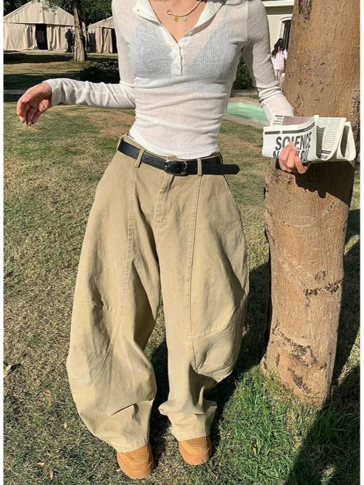 Y2K Vintage Washed Cargo Jeans Women Harajuku Scimitar Wide Leg Baggy Denim Pants American Retro Streetwear High Waist Fashion
Y2K Vintage Washed Cargo Jeans Women Harajuku Scimitar Wide Leg Baggy Denim Pants American Retro Streetwear High Waist Fashion