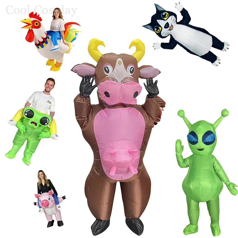 Adult Colorful Rooster ET Alien Inflatable Costumes Funny Fancy Animal Outfits Halloween Carnival Performance Wear for Man Woman
Adult Colorful Rooster ET Alien Inflatable Costumes Funny Fancy Animal Outfits Halloween Carnival Performance Wear for Man Woman