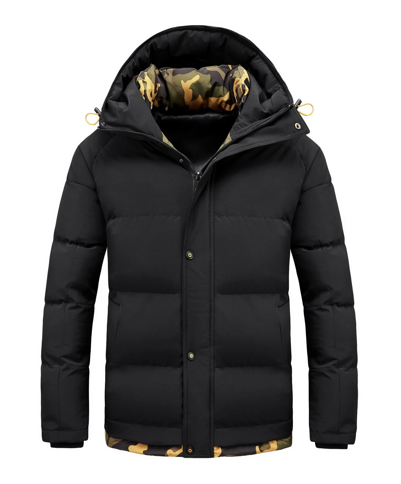 Men's Thicken Hooded Coat Outdoor Windproof Cotton Jackets Large Size Warm Padded Parka Coats for Men
Men's Thicken Hooded Coat Outdoor Windproof Cotton Jackets Large Size Warm Padded Parka Coats for Men