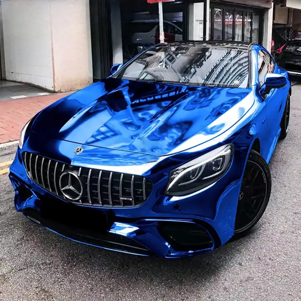 Mirror Chrome Blue Car Vinyl Wrap Self-Adhesive Film Decal Air-Release Bubble Free Auto Body Decoration Wrapping Sticker Roll
Mirror Chrome Blue Car Vinyl Wrap Self-Adhesive Film Decal Air-Release Bubble Free Auto Body Decoration Wrapping Sticker Roll
