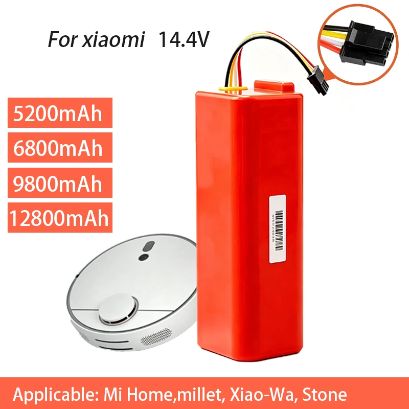 14.4V Li-ion Battery Robotic Vacuum Cleaner Replacement Battery for Xiaomi Robot Roborock S55、S60、S65、S50、S51,S5 MAX、S6 Spare
14.4V Li-ion Battery Robotic Vacuum Cleaner Replacement Battery for Xiaomi Robot Roborock S55、S60、S65、S50、S51,S5 MAX、S6 Spare