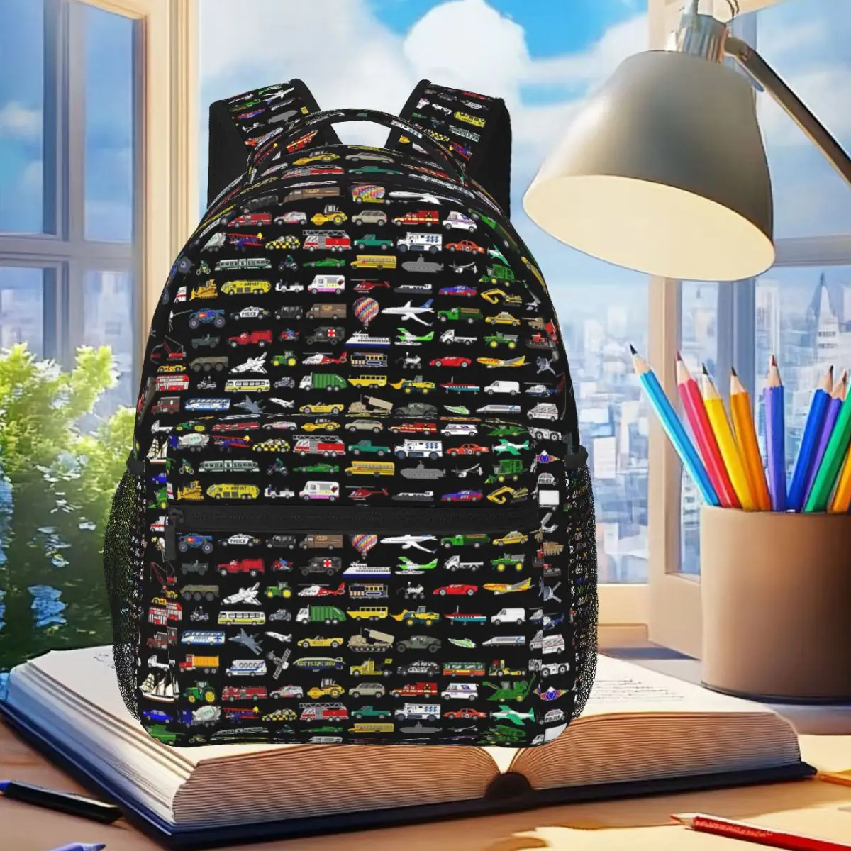 100 Vehicles - The Kids' Picture Show Student Backpack School Bag Hiking Travel Daypack for Boys Girls Bookbag Shoulder Bags
100 Vehicles - The Kids' Picture Show Student Backpack School Bag Hiking Travel Daypack for Boys Girls Bookbag Shoulder Bags