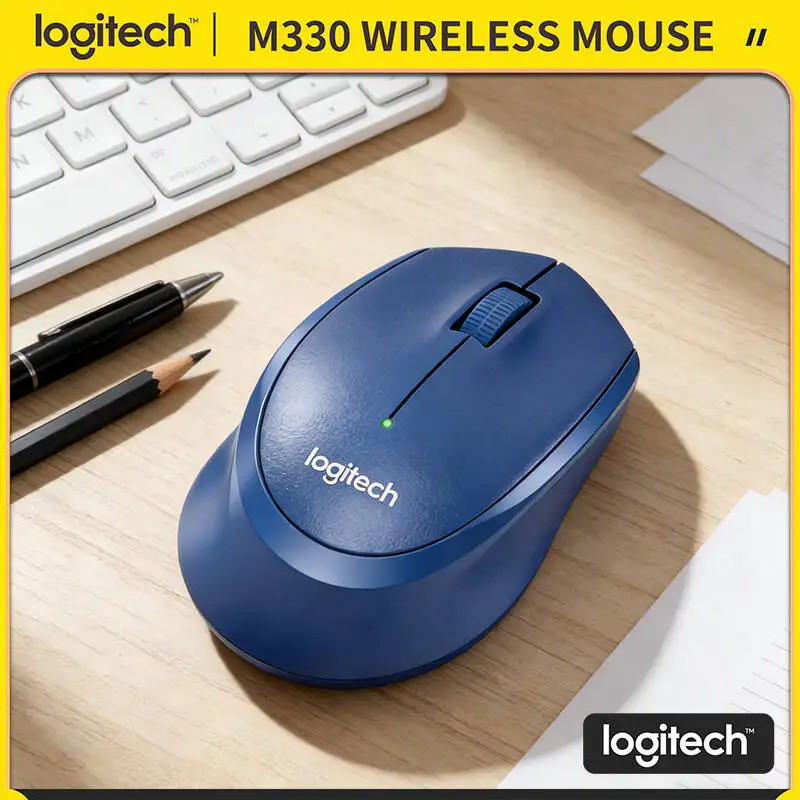 Logitech M330 Wireless Mouse Silent Clicks 2.4GHz USB Receiver Ergonomic Shape Long Battery for Desktop Laptop Home
Logitech M330 Wireless Mouse Silent Clicks 2.4GHz USB Receiver Ergonomic Shape Long Battery for Desktop Laptop Home